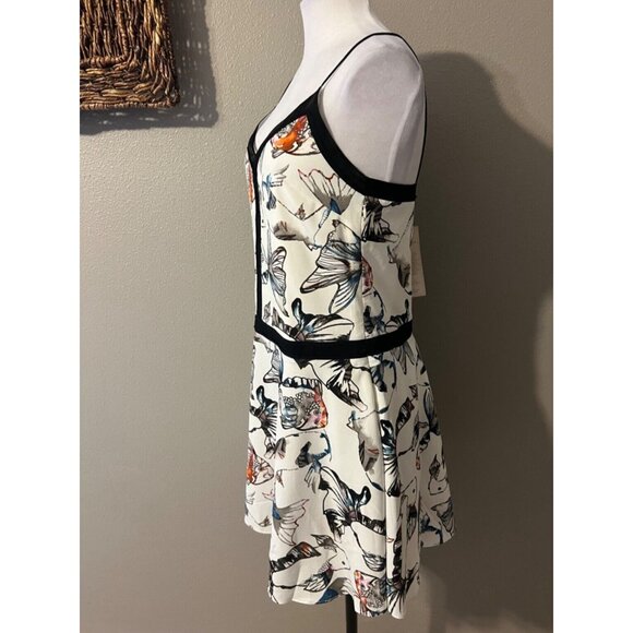 Anthropologie Cooper & Ella Dress S Small Koi Print Faux Silk Washable $288 NEW - Picture 7 of 11